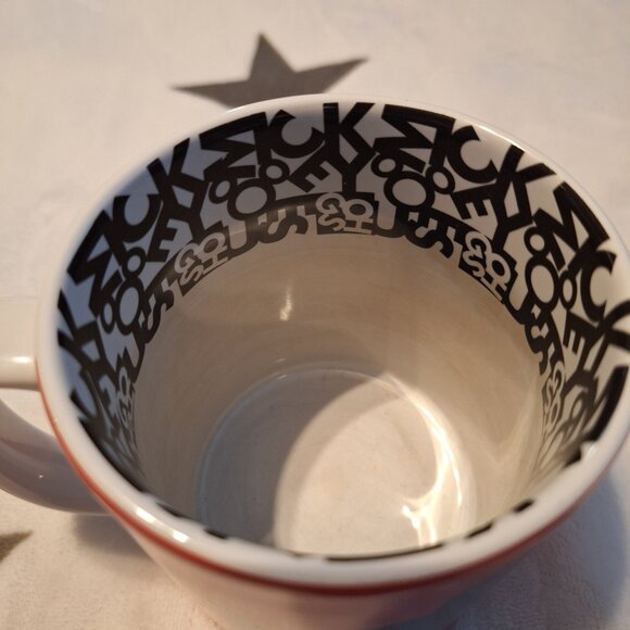 Disney Parks Mickey Mouse Gosh Silhouette Mug Red & Black Coffee Tea Mug Cup‎ - Picture 3 of 5